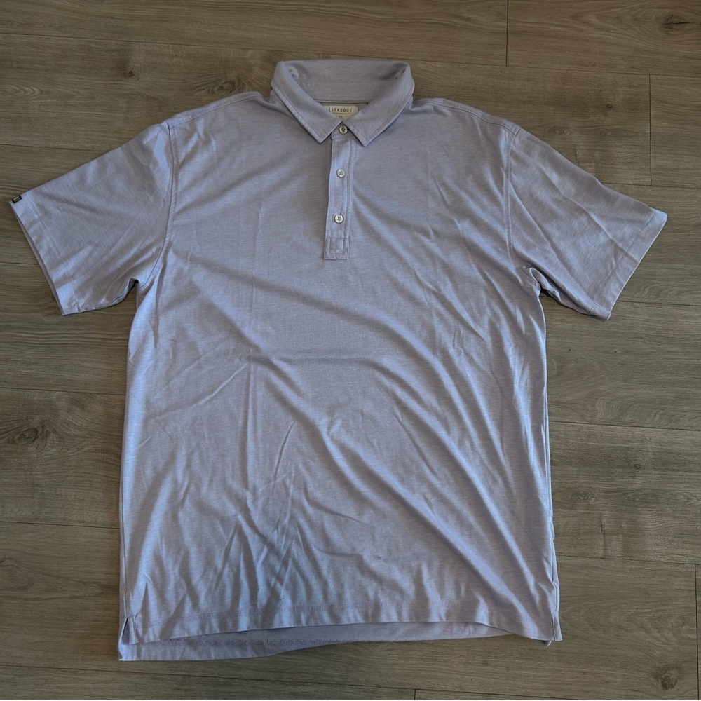 Men's Light Purple Linksoul John Ashworth Golf Polo Shirt